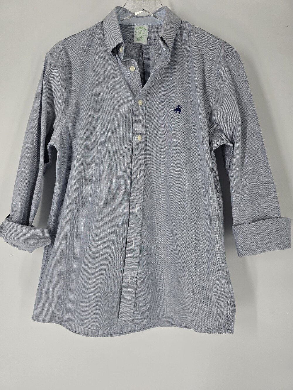 Brooks Brothers Men's The Original Polo Shirt Button Down SLIM Non-Iron BlSize M